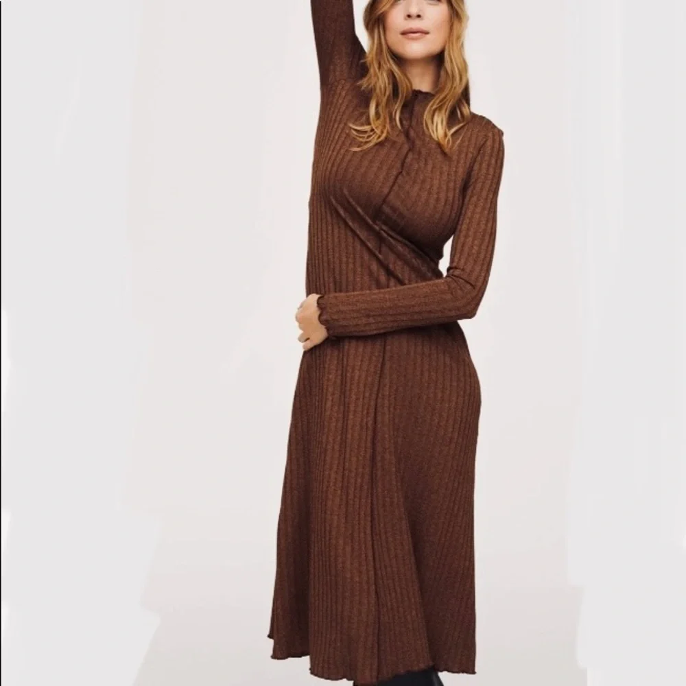 MANGO Natasha Ribbed Dress size 4/S - Picture 5 of 9